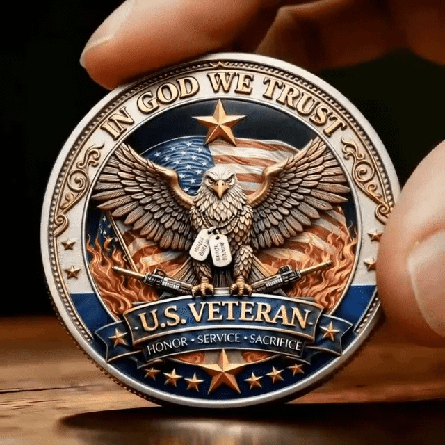 🔥Last Day 60% OFF 🔥 Honor America’s Heroes – 250 Years of Freedom Veteran Tribute Coin