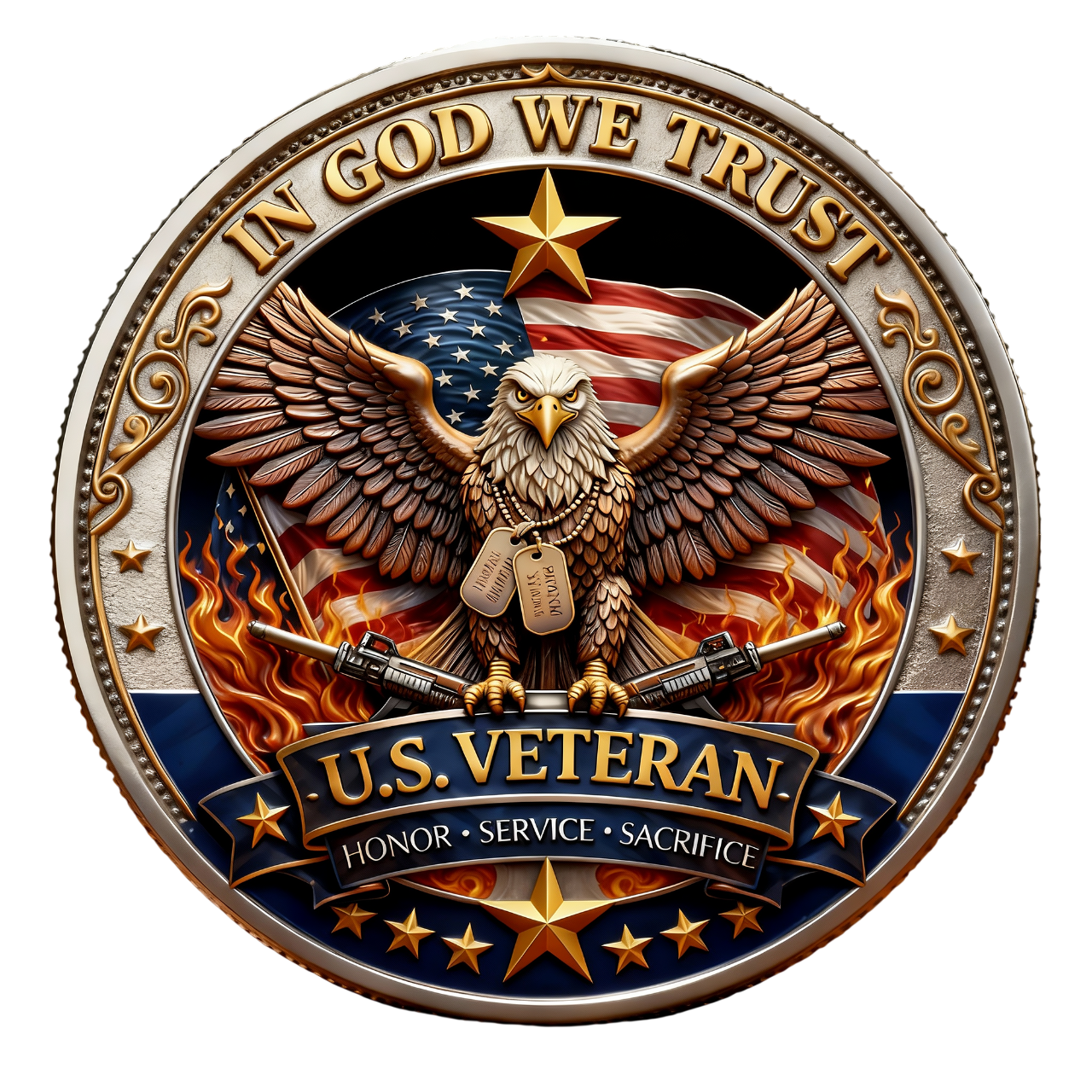 🔥Last Day 60% OFF 🔥 Honor America’s Heroes – 250 Years of Freedom Veteran Tribute Coin